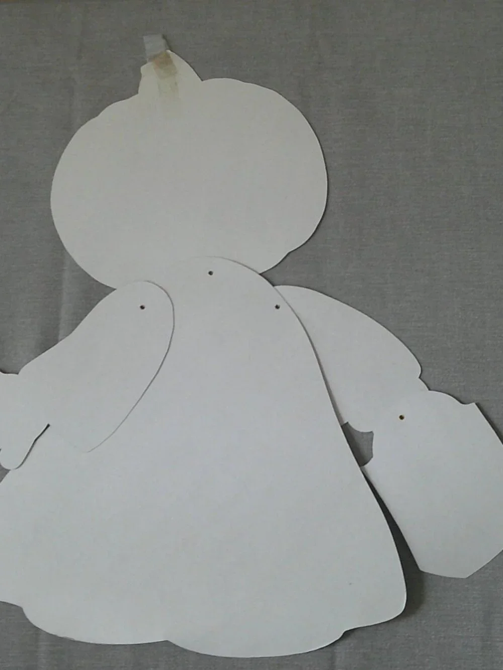 Vintage 1989 American Greetings Mr. Pumpkinhead Jointed Cardboard Cutout